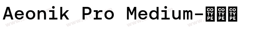 Aeonik Pro Medium字体转换